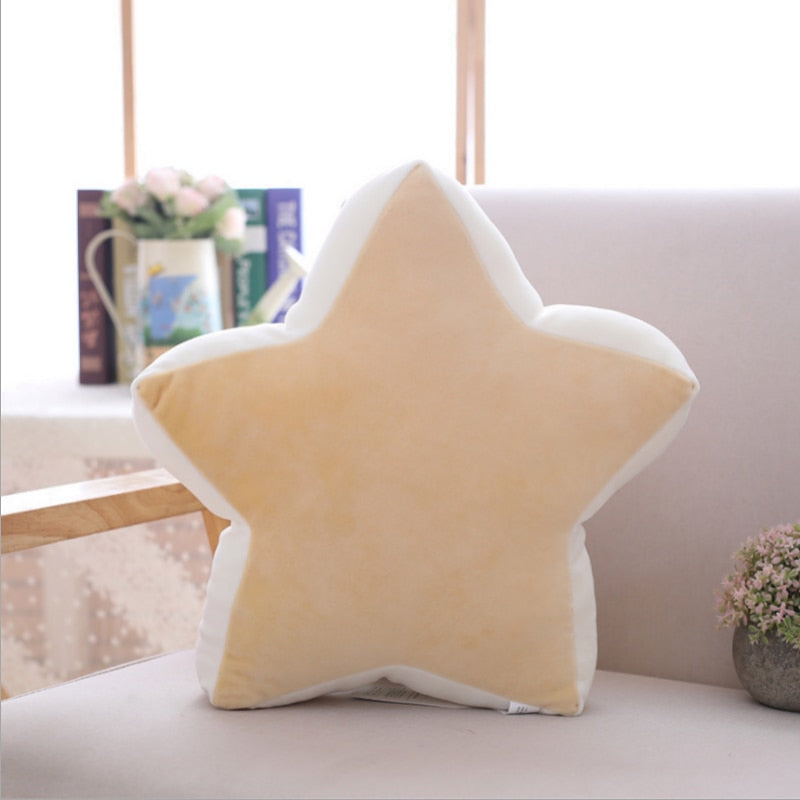 New Cute Sky Series Plush Toys Baby Sleeping Pillow Stuffed Moon Soft Shooting Star Rainbow Shell Cushion Room Decoration Gifts