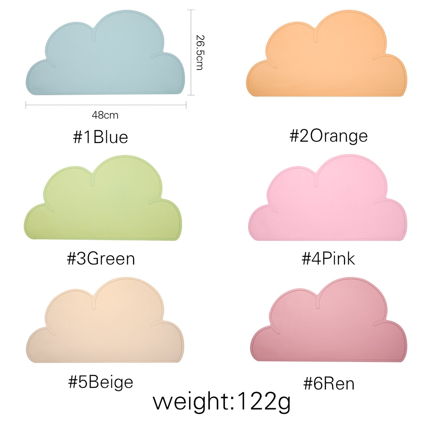 Silicone Cloud Table Pad