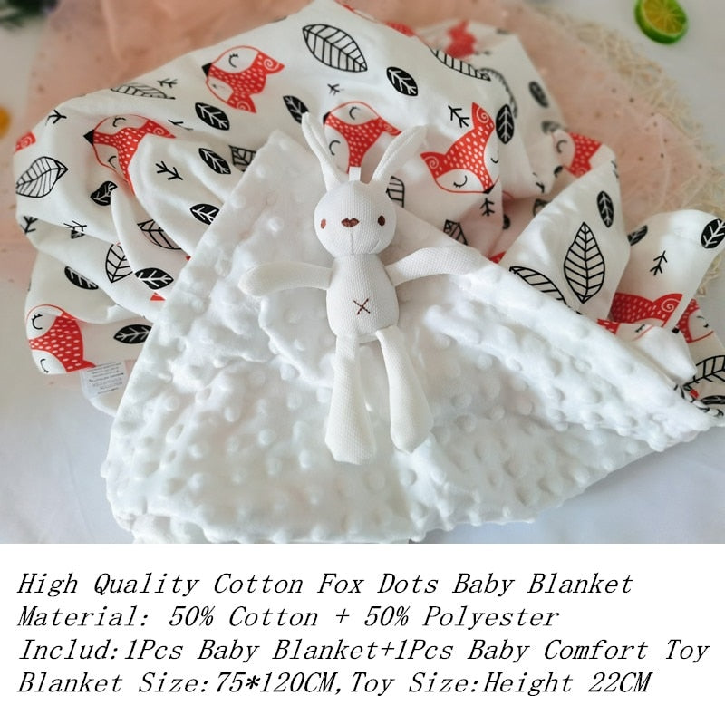 Baby Blanket - Newborn Thermal Flannel Fleece