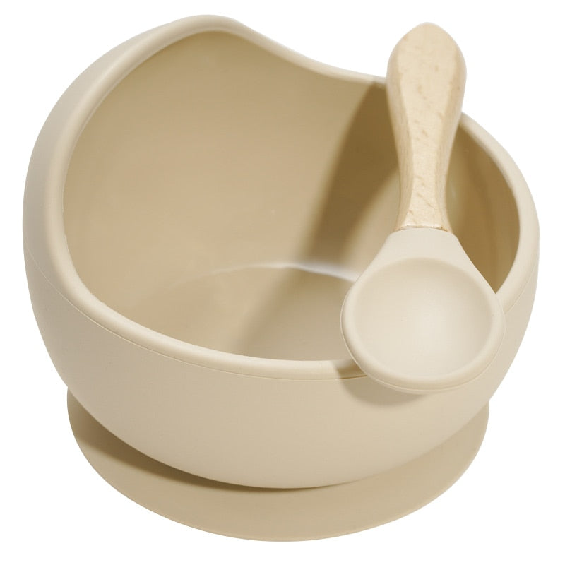 Silicone Baby Feeding Bowl with Spoon