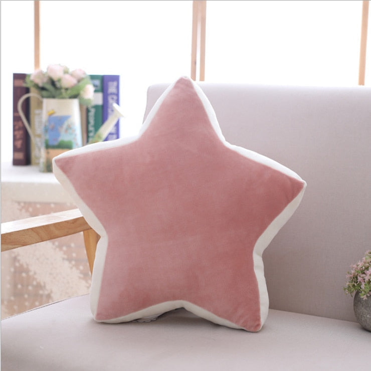 New Cute Sky Series Plush Toys Baby Sleeping Pillow Stuffed Moon Soft Shooting Star Rainbow Shell Cushion Room Decoration Gifts