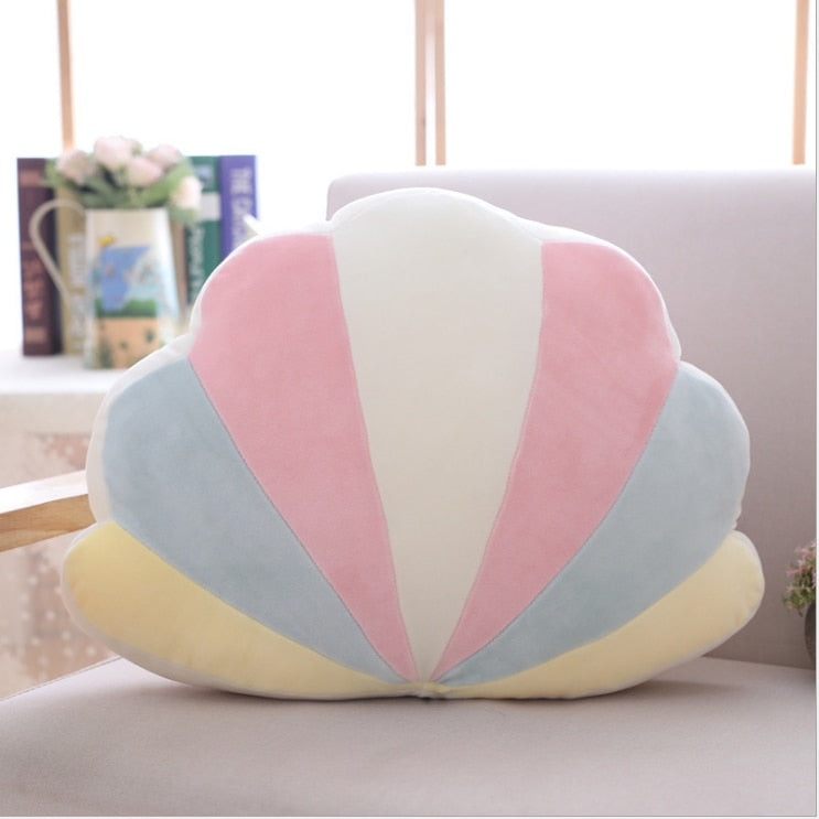 New Cute Sky Series Plush Toys Baby Sleeping Pillow Stuffed Moon Soft Shooting Star Rainbow Shell Cushion Room Decoration Gifts