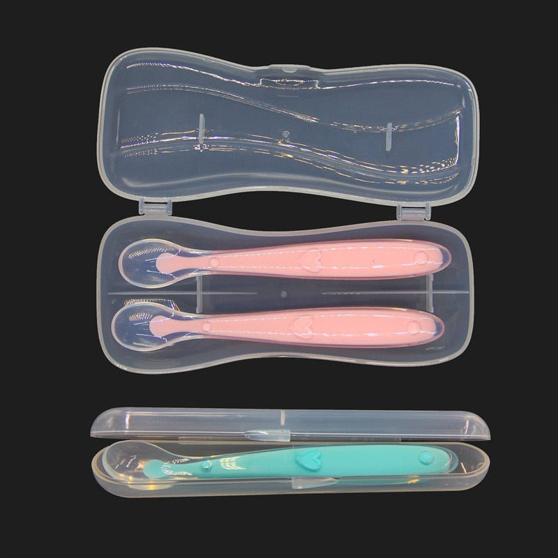 Baby Silicone Spoons in Box