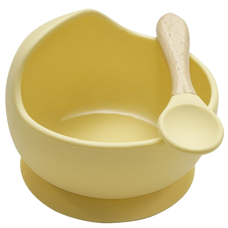 Silicone Baby Feeding Bowl with Spoon