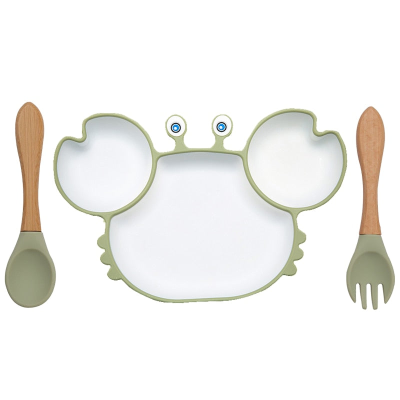 Baby Set Crab Kawaii Dinnerware