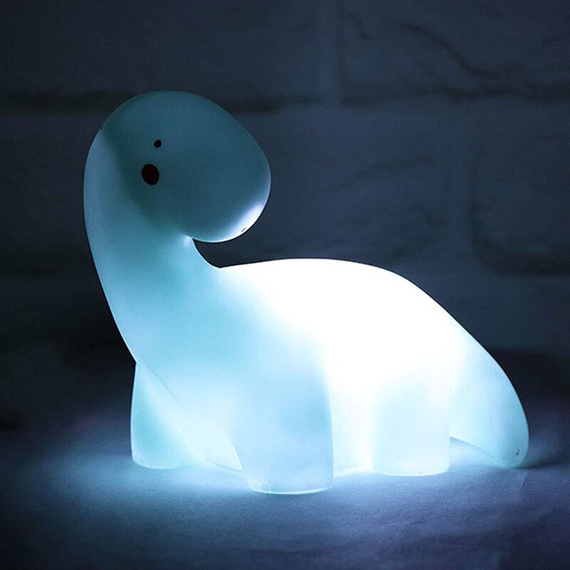 Led Children&#39;s Night Light Cartoon Dinosaur Table Lamp Soft Cute for Home Kid Bedroom Decoration Lamp Christmas Gift Baby Toys