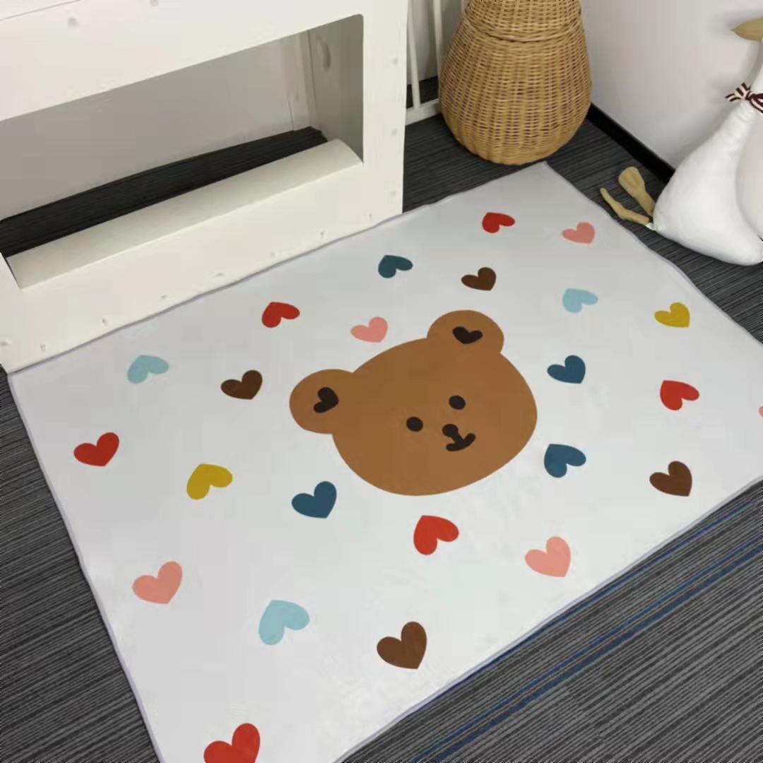 Simple Japanese Rainbow Baby Crawling Rug Cute Children Carpet Photography Props Bedroom Girl Decoration Cloakroom Floor Mat