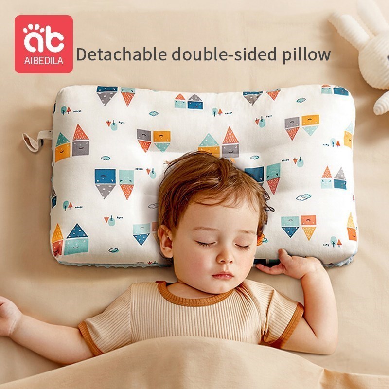 AIBEDILA Pillow for Newborns Baby Pillows Headrest High Elasticity Soft Breathable Items Accessories Bedding Mother Kids AB8082