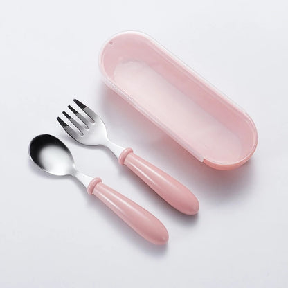 Baby Set Stainless Steel Cutlery Spoon Fork