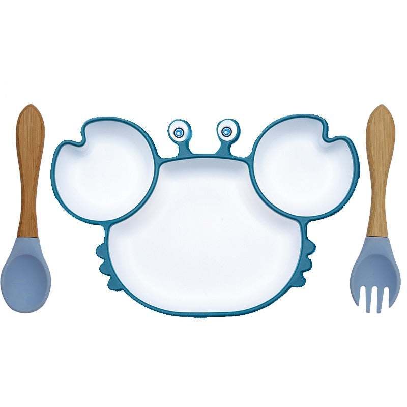 Baby Set Crab Kawaii Dinnerware