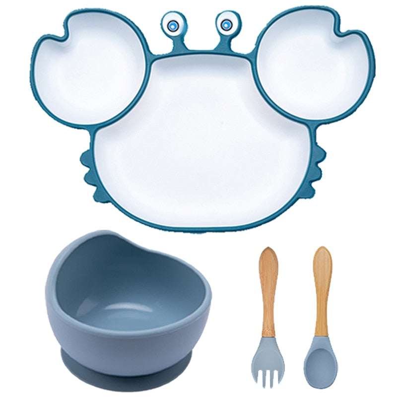 Baby Set Crab Kawaii Dinnerware