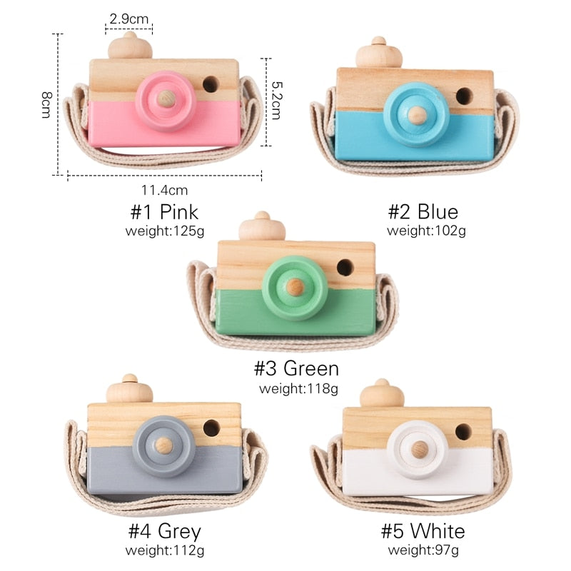 Wooden Baby Toy Fashion Camera