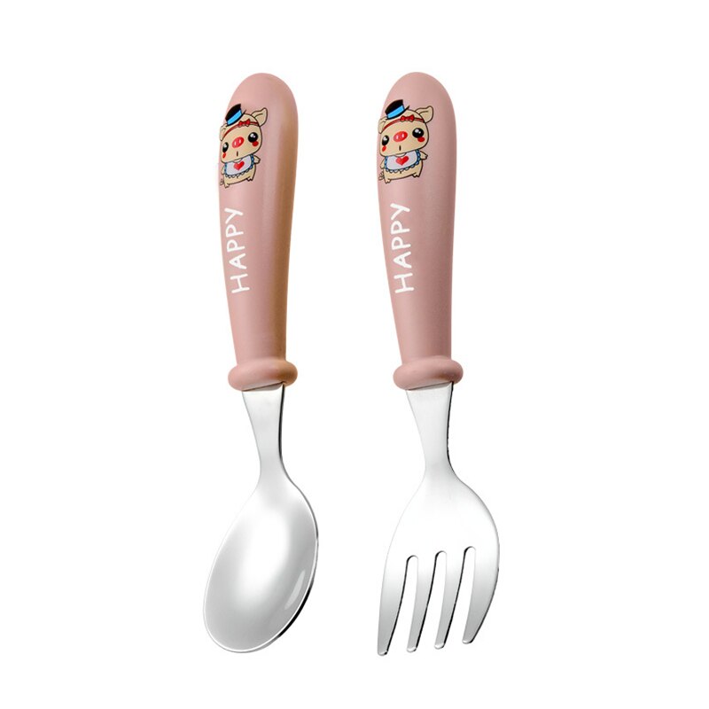 Cartoon Food Feeding Spoon / Fork