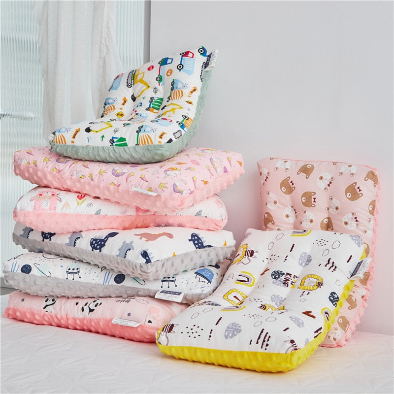 Soft Gauze Baby Pillow Comfortable Doudou velvet pillow  For Newborns Baby Sleep Headrest Breathable Infant Kids Pillow