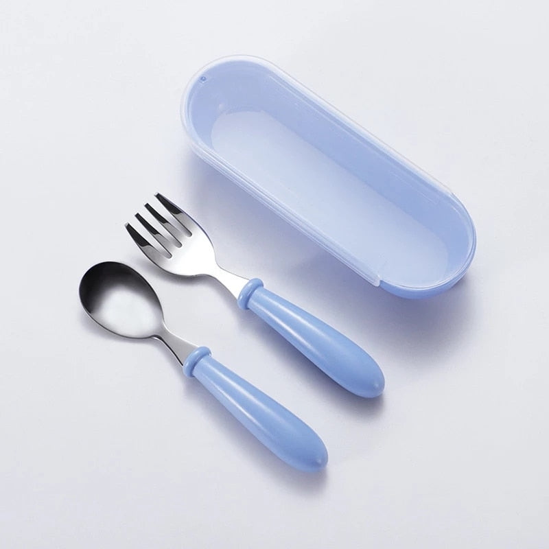 Baby Set Stainless Steel Cutlery Spoon Fork