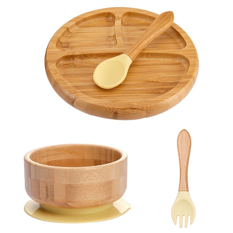 Baby Bamboo Plate with spoon and fork