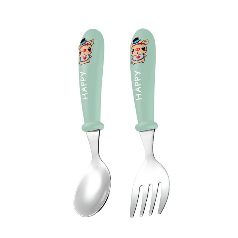 Cartoon Food Feeding Spoon / Fork