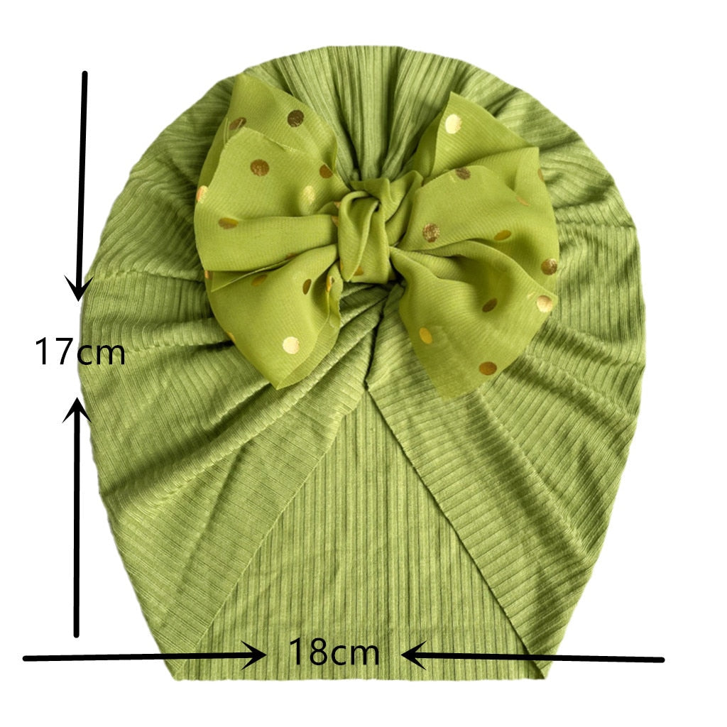 New Summer Cute Bow Baby Boneless Fetal Cap Baby Thin Section Fontanelle Children&#39;s  Bonnet Bebe Nouveau Né Turban Bebe Fille