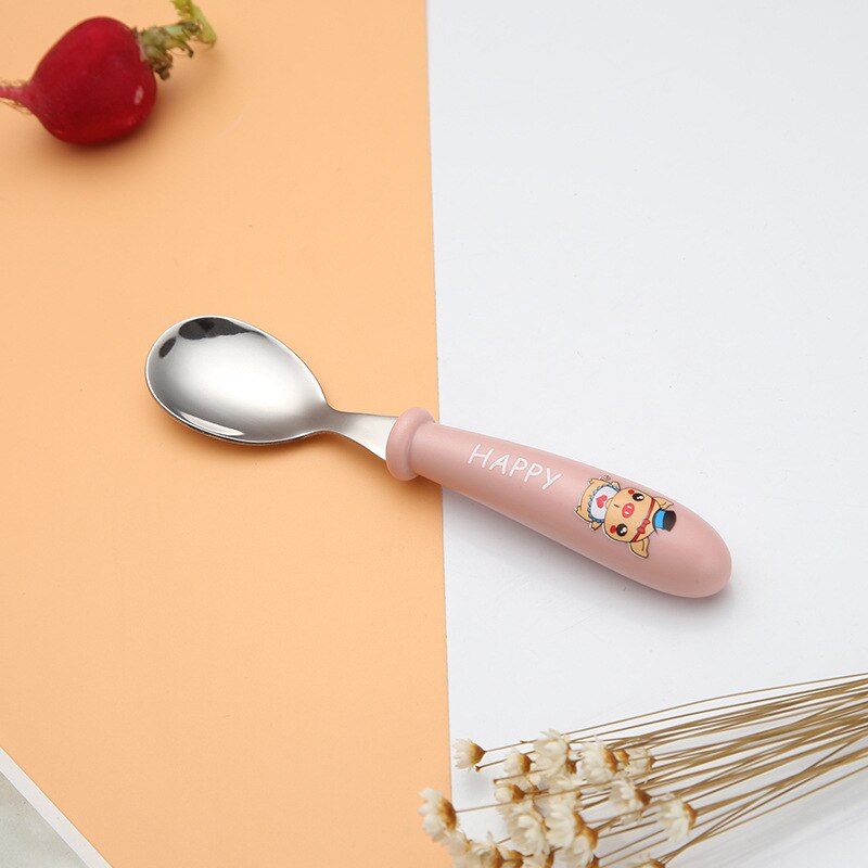 Cartoon Food Feeding Spoon / Fork