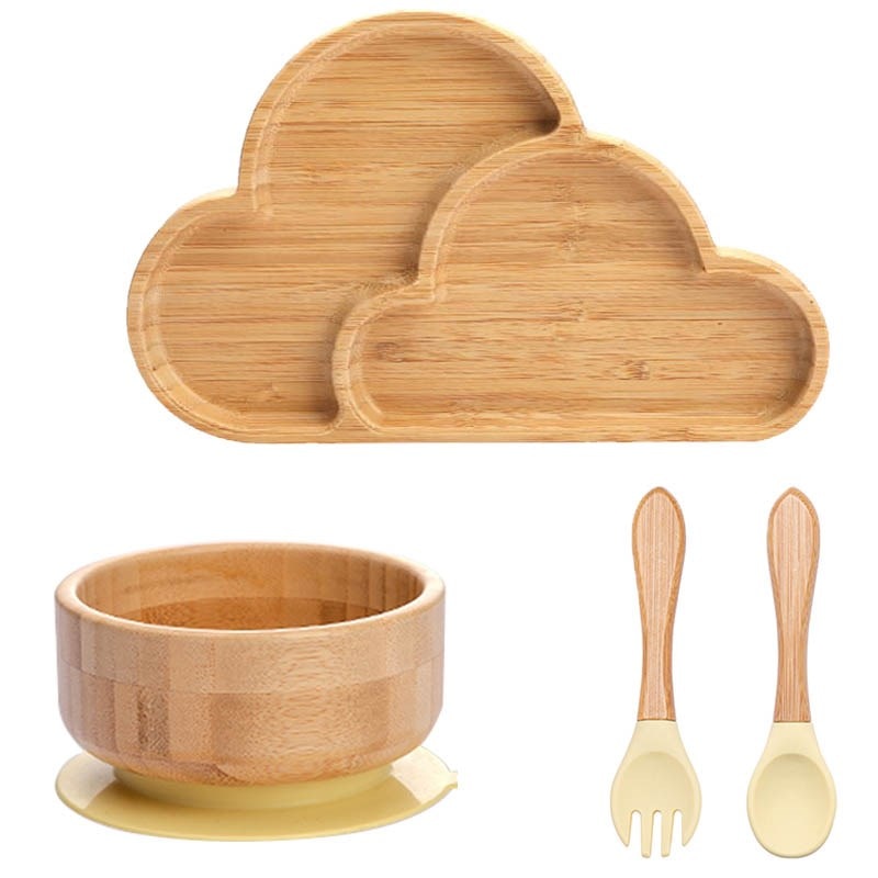 Baby Bamboo Plate with spoon and fork