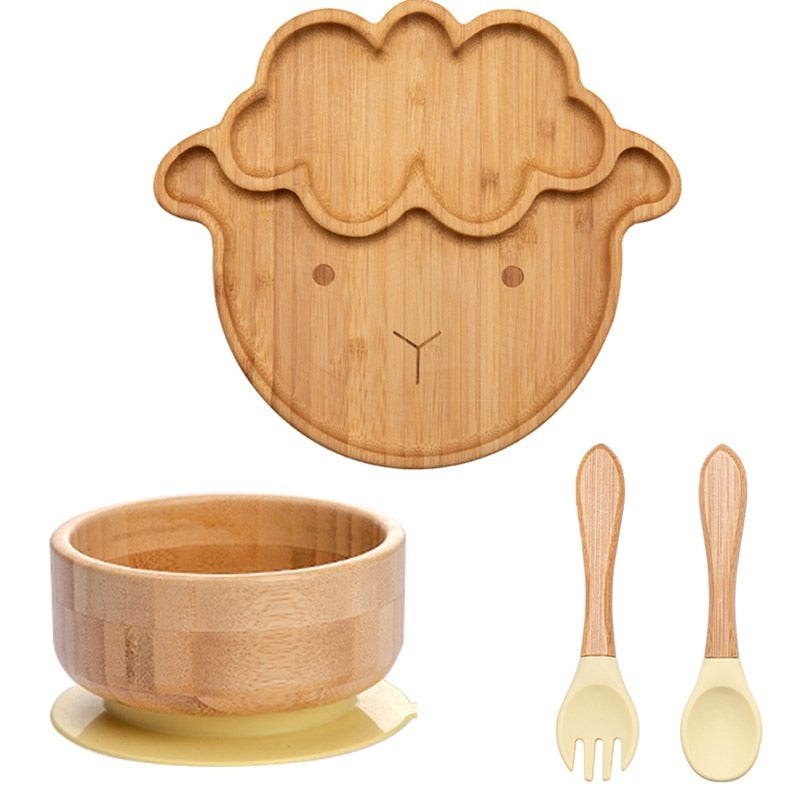 Baby Bamboo Plate with spoon and fork